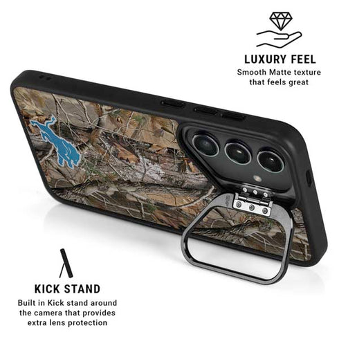 NFL Detroit Lions Realtree AP Camo Galaxy S25 Ultra Kickstand Case